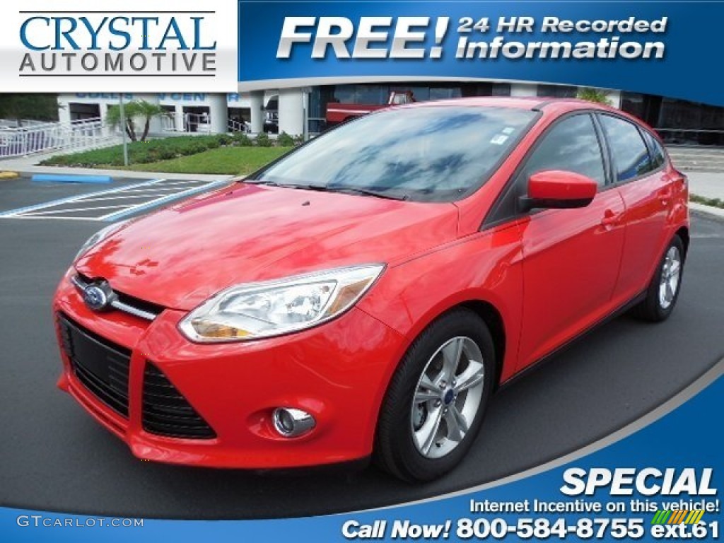 2012 Focus SE Sport 5-Door - Race Red / Charcoal Black photo #1