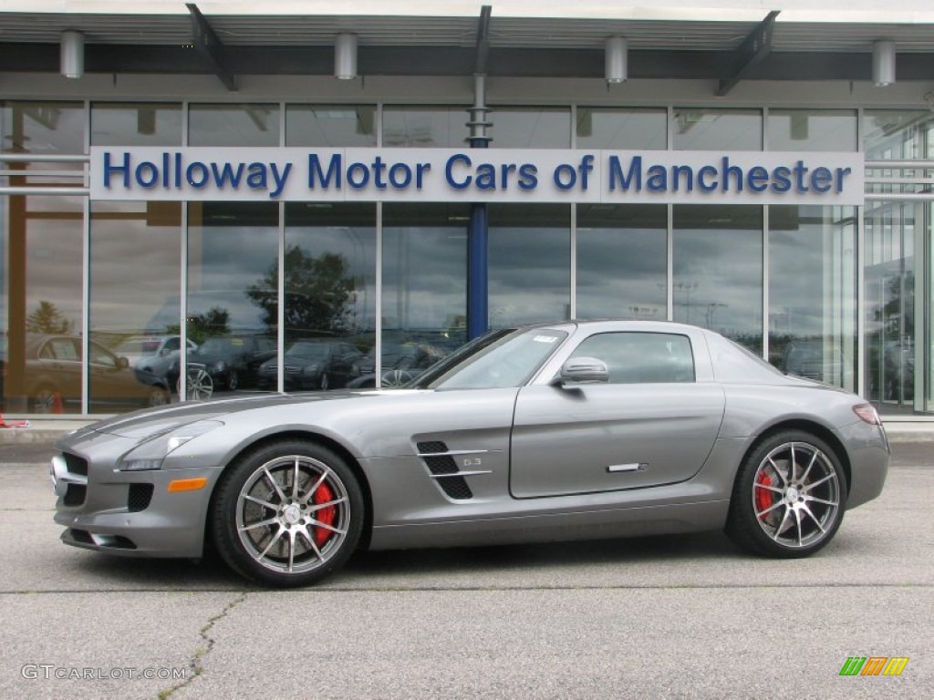 2012 SLS AMG - AMG Imola Grey Metallic / designo Black photo #1