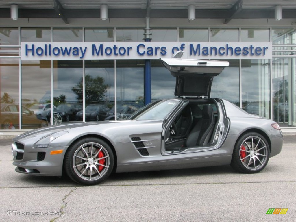 2012 SLS AMG - AMG Imola Grey Metallic / designo Black photo #2