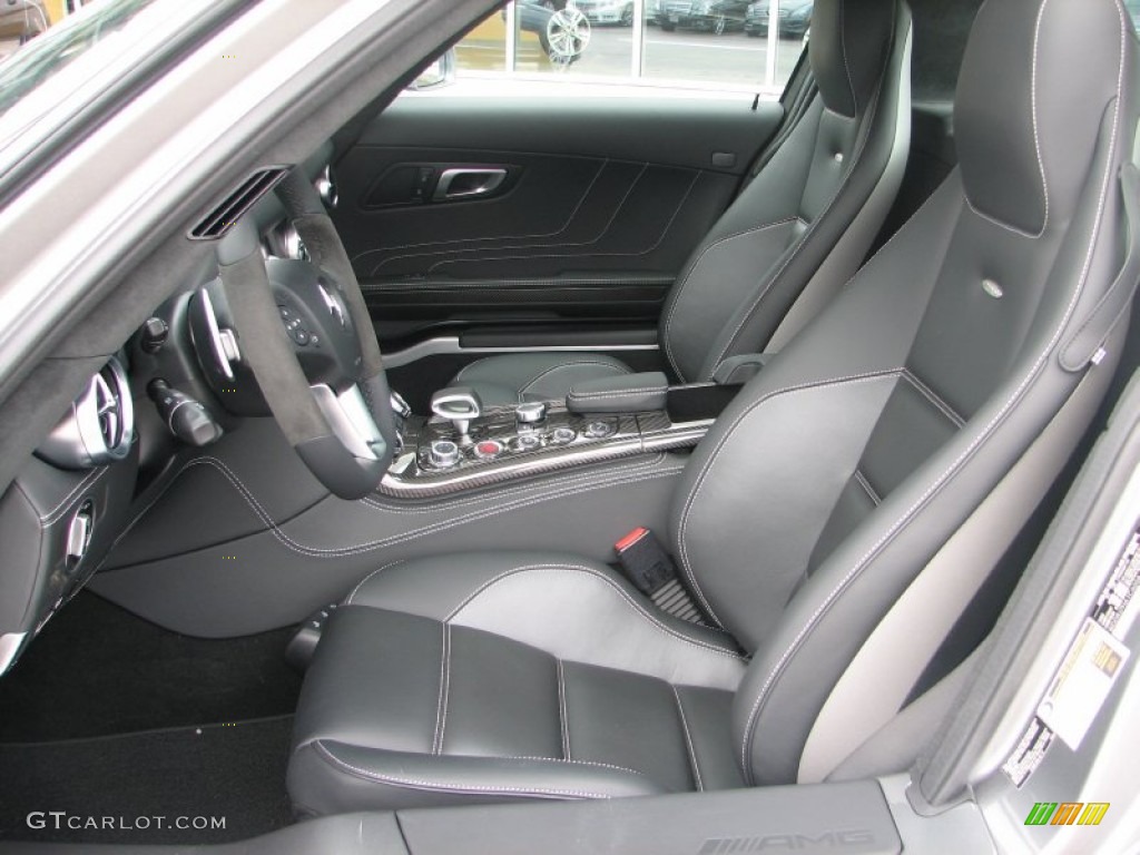 designo Black Interior 2012 Mercedes-Benz SLS AMG Photo #86324515