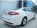 2013 White Platinum Metallic Tri-coat Ford Fusion Energi Titanium  photo #4