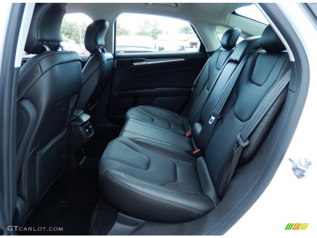 2013 Ford Fusion Energi Titanium Rear Seat Photo #86325475