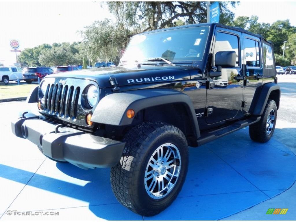 2008 Wrangler Unlimited Rubicon 4x4 - Black / Dark Slate Gray/Med Slate Gray photo #1