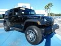 2008 Black Jeep Wrangler Unlimited Rubicon 4x4  photo #7