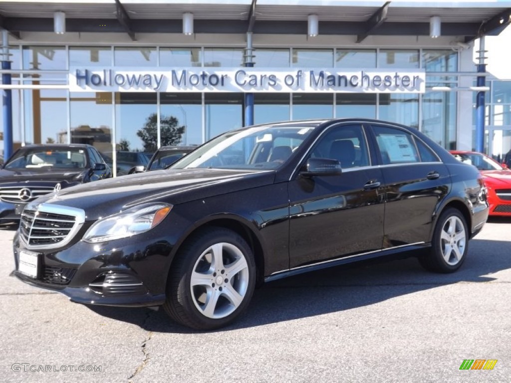 2014 E 350 4Matic Sedan - Black / Black photo #1