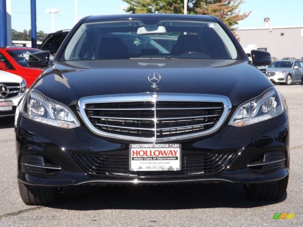2014 E 350 4Matic Sedan - Black / Black photo #2