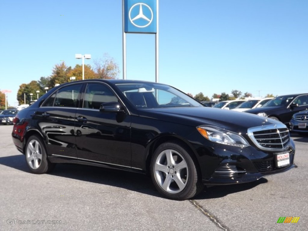 2014 E 350 4Matic Sedan - Black / Black photo #3