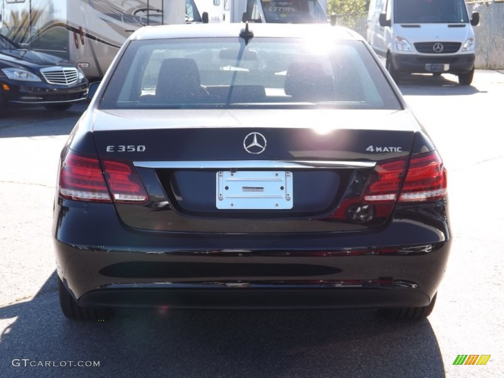 2014 E 350 4Matic Sedan - Black / Black photo #4