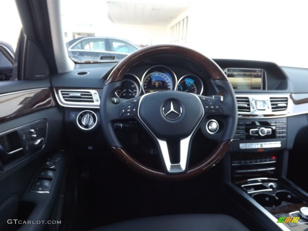 2014 E 350 4Matic Sedan - Black / Black photo #7