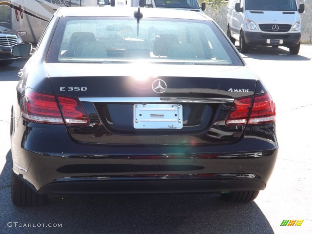 2014 E 350 4Matic Sedan - Black / Silk Beige/Espresso Brown photo #4