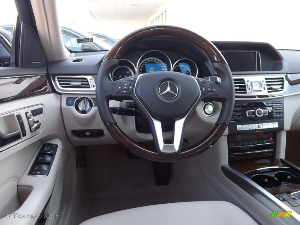 2014 E 350 4Matic Sedan - Black / Silk Beige/Espresso Brown photo #7