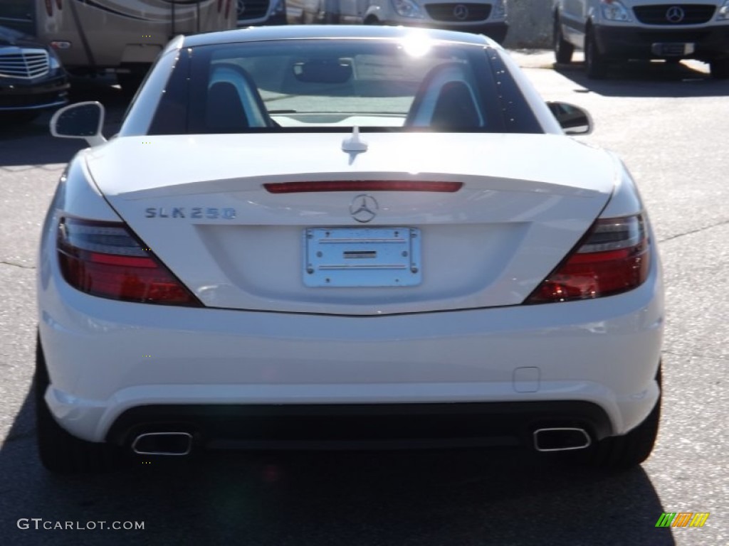 2014 SLK 250 Roadster - Polar White / Bengal Red/Black photo #4