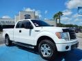 Oxford White - F150 STX SuperCab 4x4 Photo No. 8