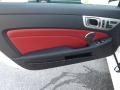 Bengal Red/Black 2014 Mercedes-Benz SLK 250 Roadster Door Panel