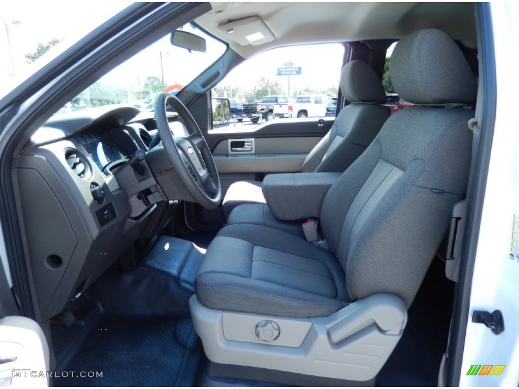 2010 F150 STX SuperCab 4x4 - Oxford White / Medium Stone photo #13