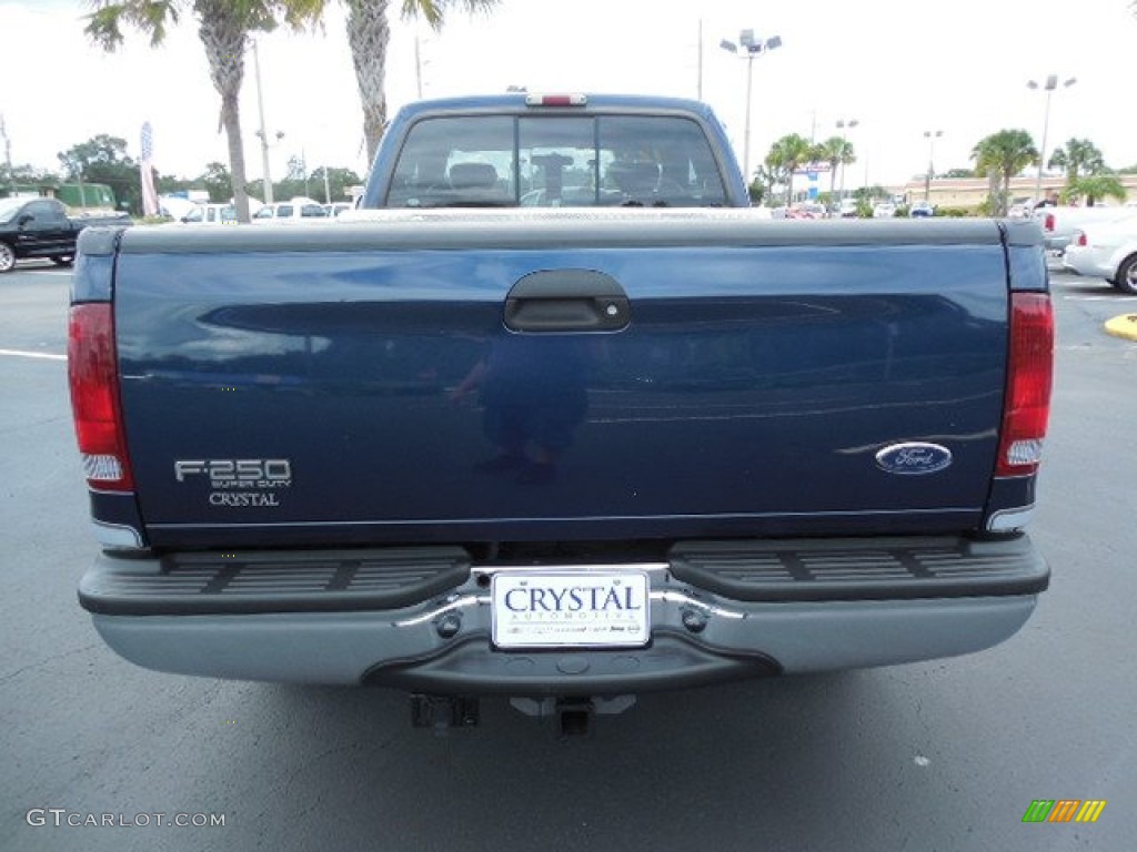 2002 F250 Super Duty XLT SuperCab - True Blue Metallic / Medium Flint photo #7