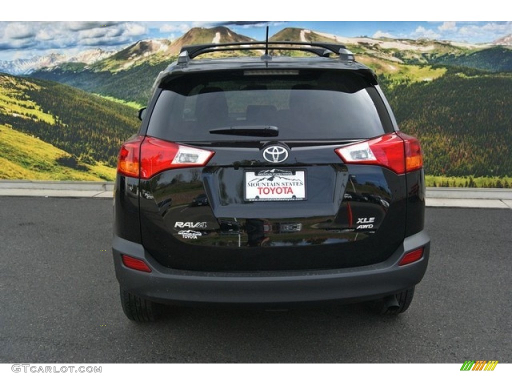 2013 RAV4 XLE AWD - Black / Black photo #4