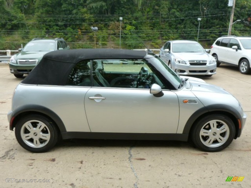 2005 Cooper Convertible - Pure Silver Metallic / Panther Black photo #5