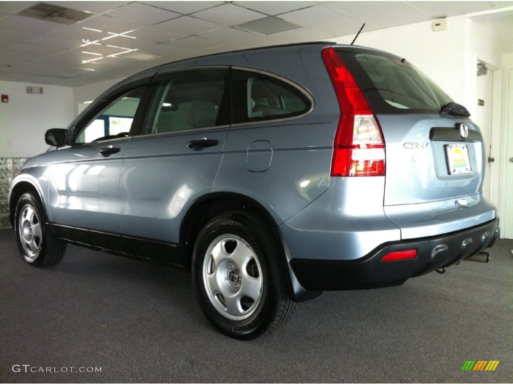 2009 CR-V LX 4WD - Glacier Blue Metallic / Gray photo #5