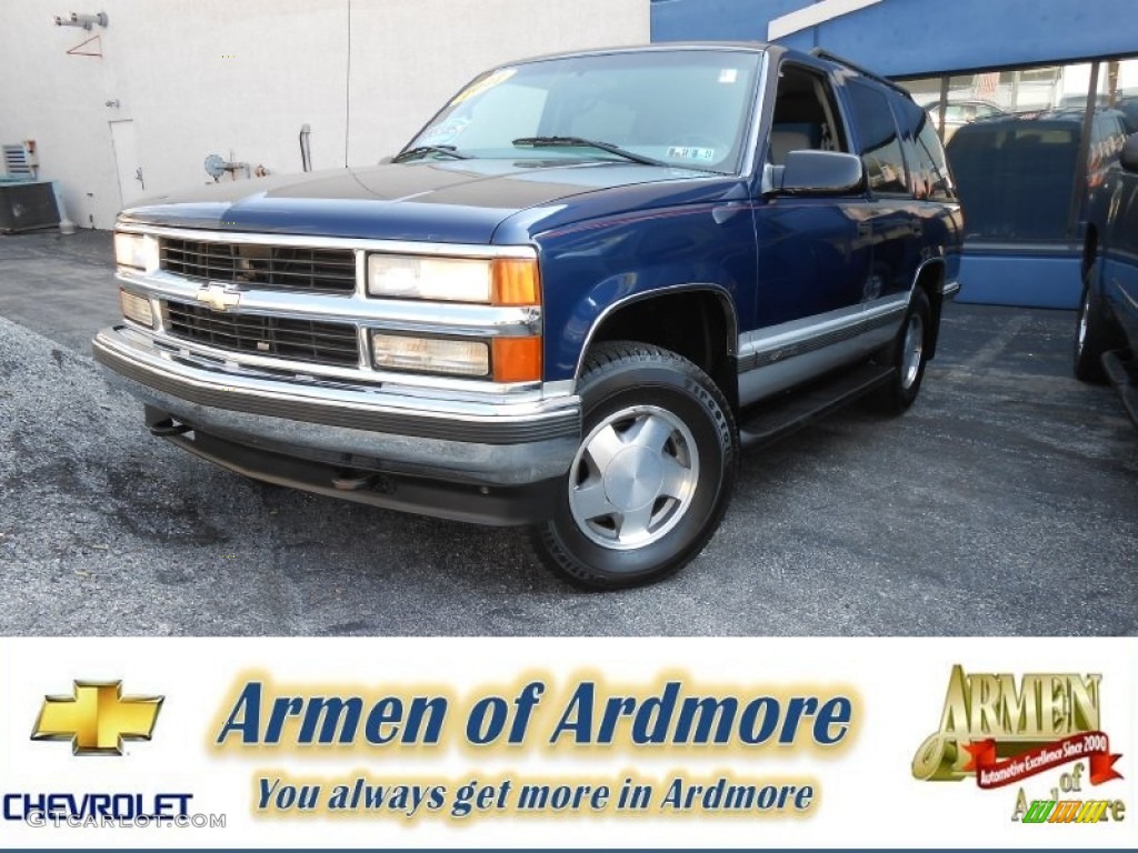 1997 Tahoe LT 4x4 - Indigo Blue Metallic / Pewter photo #1