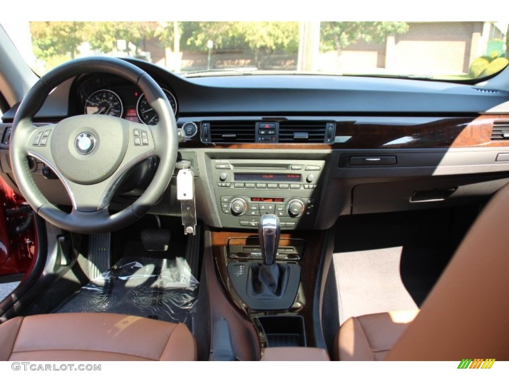 2013 3 Series 335i Coupe - Vermillion Red Metallic / Saddle Brown photo #13