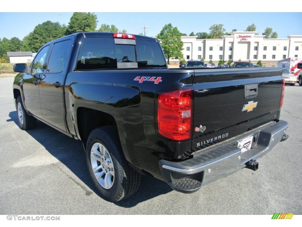 2014 Silverado 1500 LT Crew Cab 4x4 - Black / Jet Black/Dark Ash photo #4