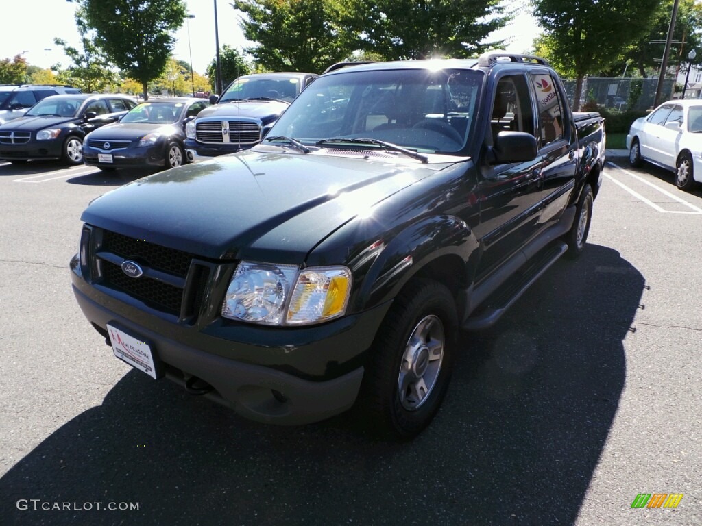 2003 Explorer Sport Trac XLT 4x4 - Aspen Green Metallic / Medium Pebble photo #1