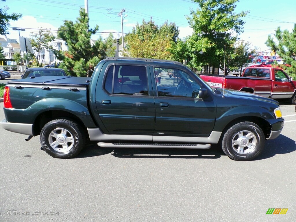 2003 Explorer Sport Trac XLT 4x4 - Aspen Green Metallic / Medium Pebble photo #6