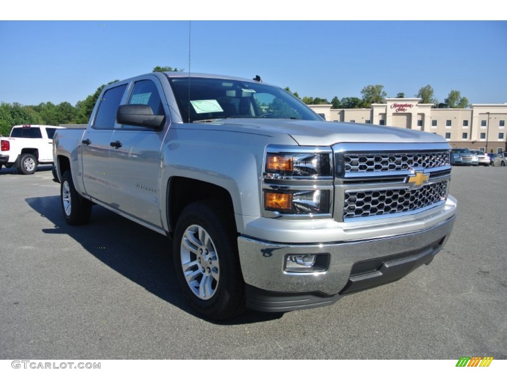 2014 Silverado 1500 LT Crew Cab - Silver Ice Metallic / Jet Black/Dark Ash photo #1