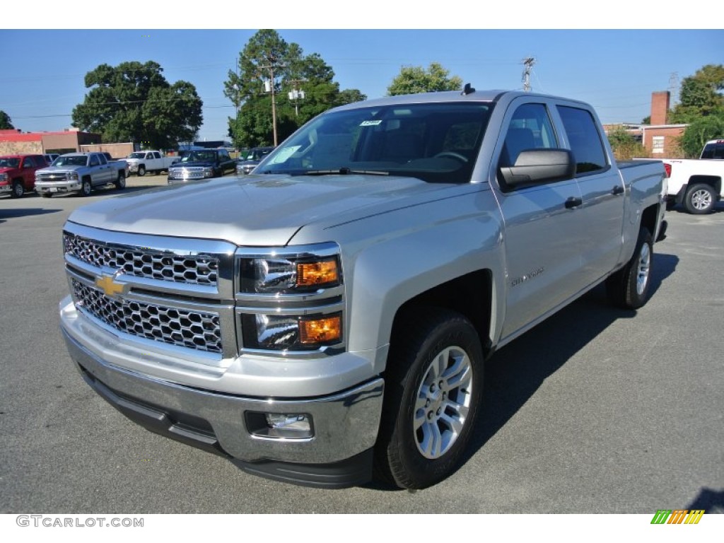 2014 Silverado 1500 LT Crew Cab - Silver Ice Metallic / Jet Black/Dark Ash photo #2