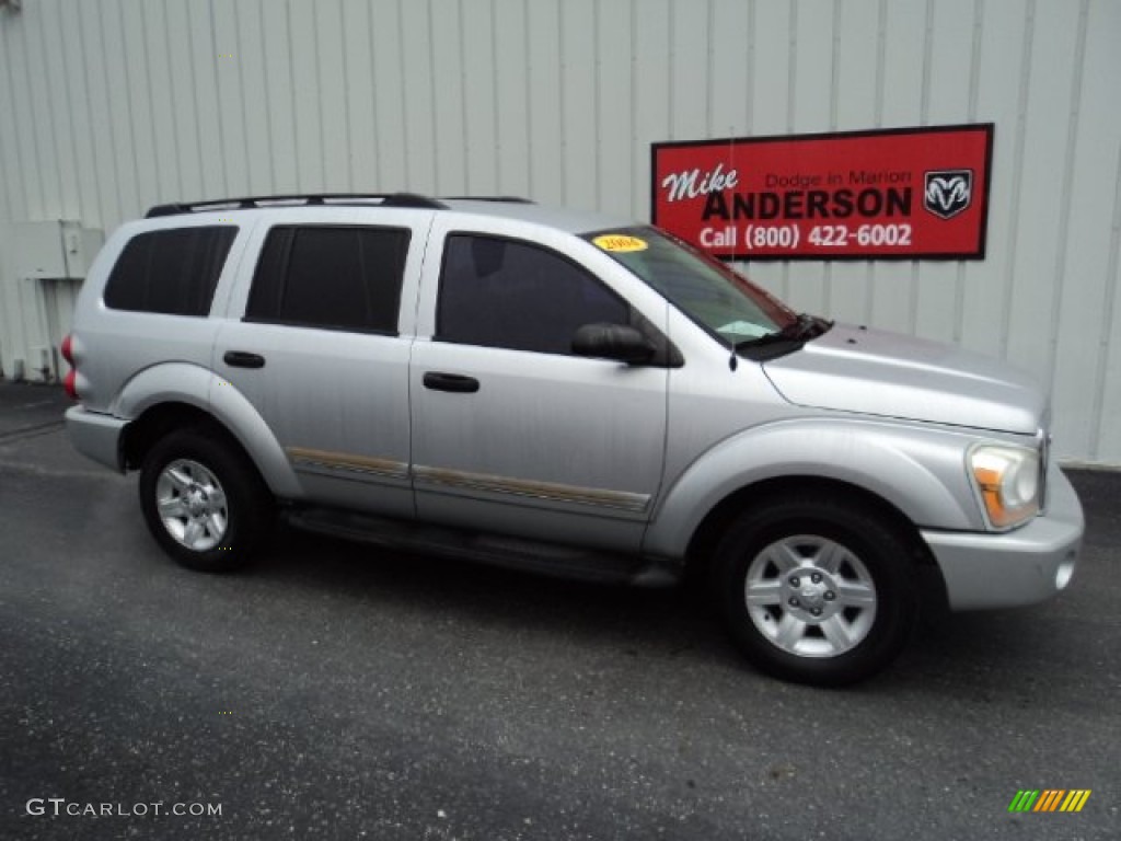 2004 Durango SLT 4x4 - Brilliant Silver Metallic / Medium Slate Gray photo #2