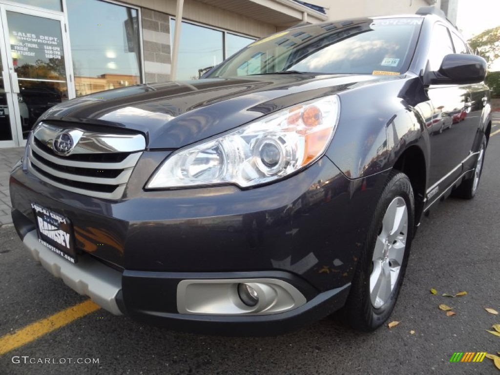 2011 Outback 2.5i Limited Wagon - Graphite Gray Metallic / Off Black photo #1