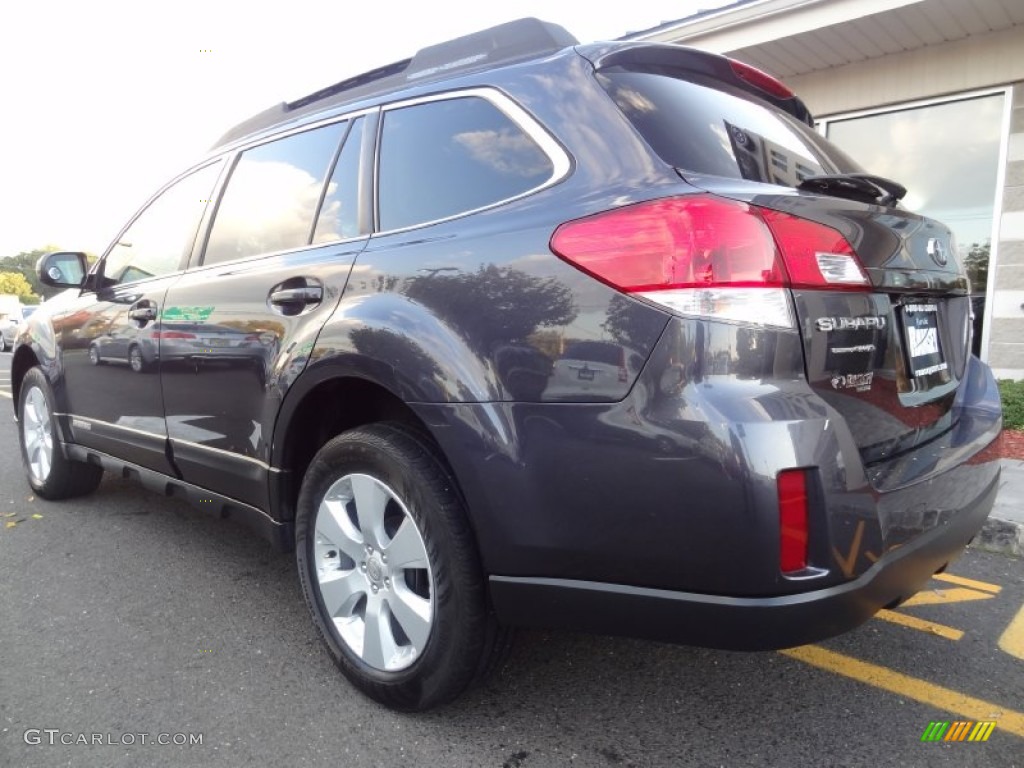 2011 Outback 2.5i Limited Wagon - Graphite Gray Metallic / Off Black photo #3