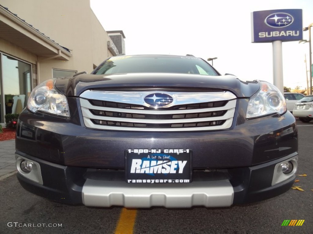 2011 Outback 2.5i Limited Wagon - Graphite Gray Metallic / Off Black photo #9