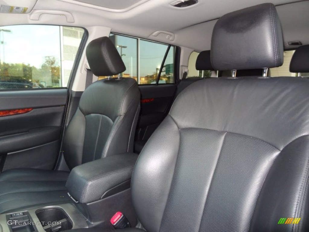 2011 Outback 2.5i Limited Wagon - Graphite Gray Metallic / Off Black photo #12