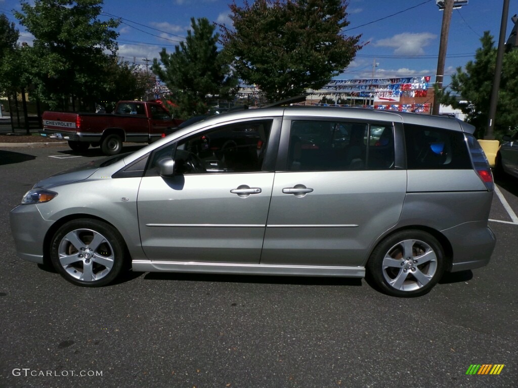 2006 MAZDA5 Sport - Platinum Silver Metallic / Black photo #9