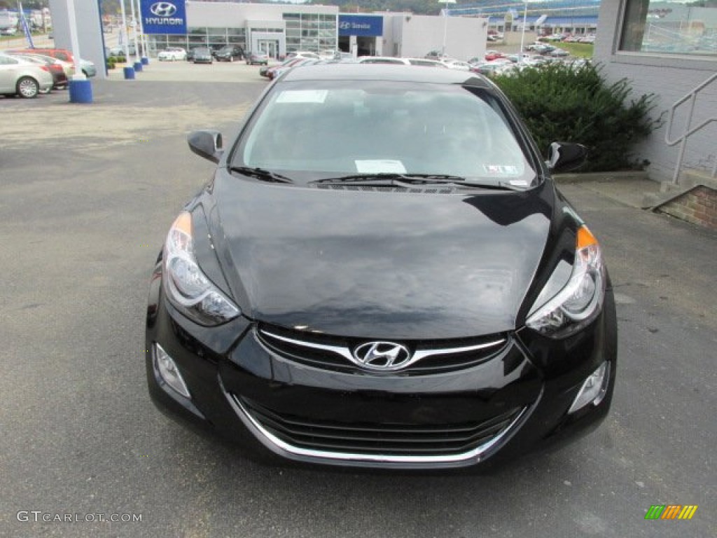 2013 Elantra GLS - Black / Gray photo #4