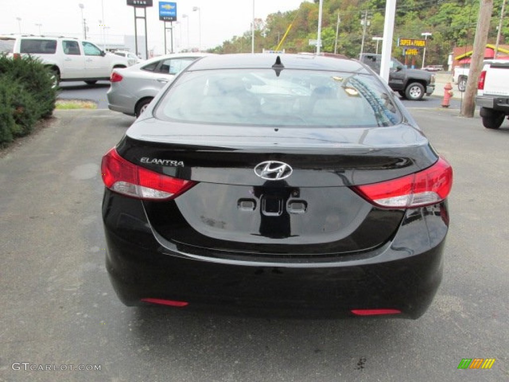 2013 Elantra GLS - Black / Gray photo #6