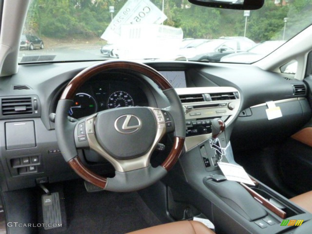 2014 Lexus RX 450h AWD Parchment Dashboard Photo #86335933