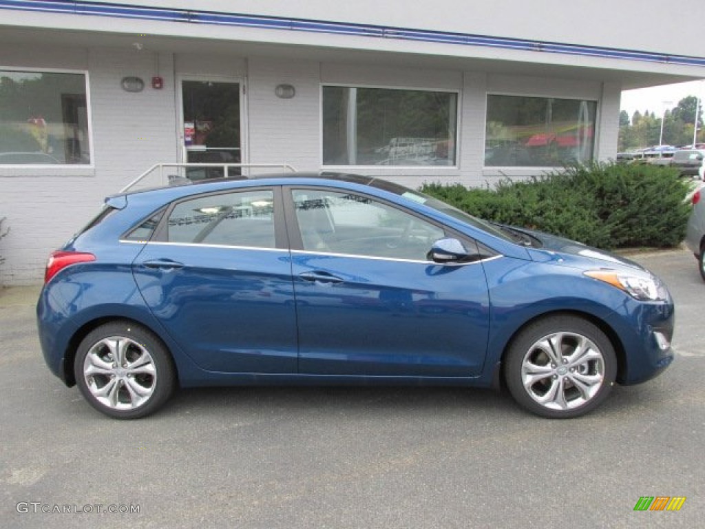 2013 Elantra GT - Windy Sea Blue / Black photo #2