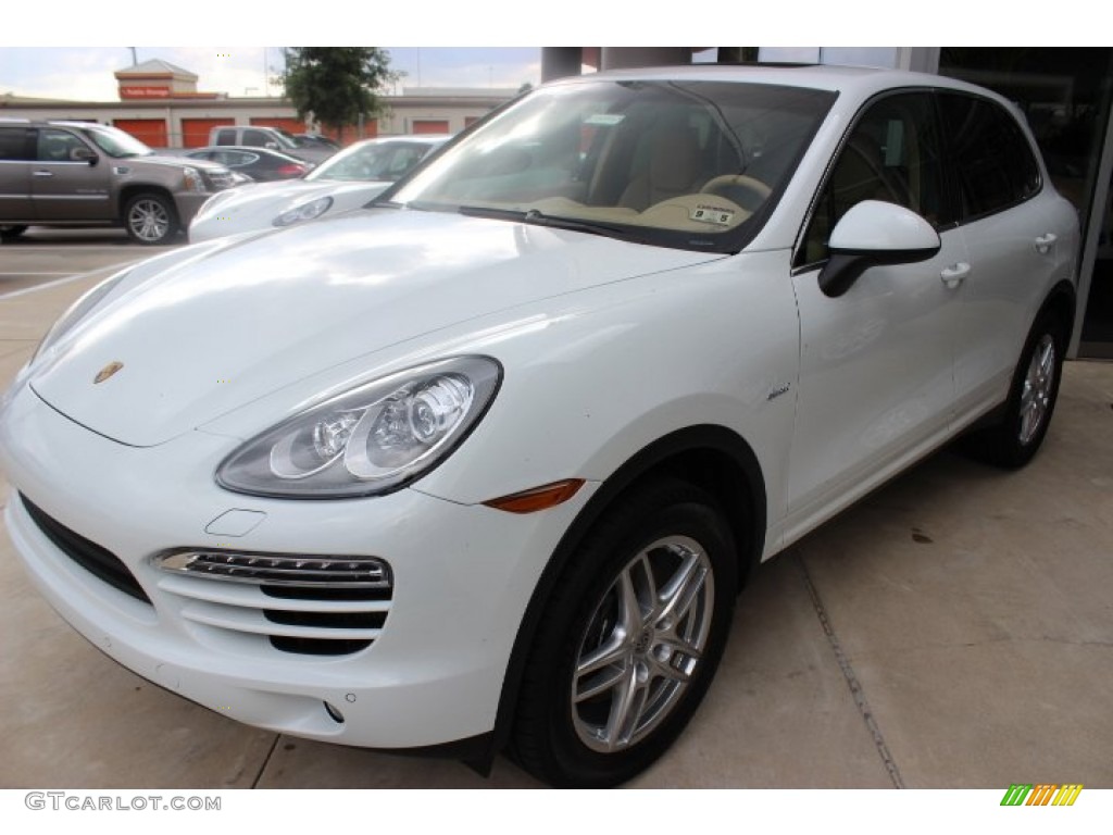 White 2014 Porsche Cayenne Diesel Exterior Photo #86337325