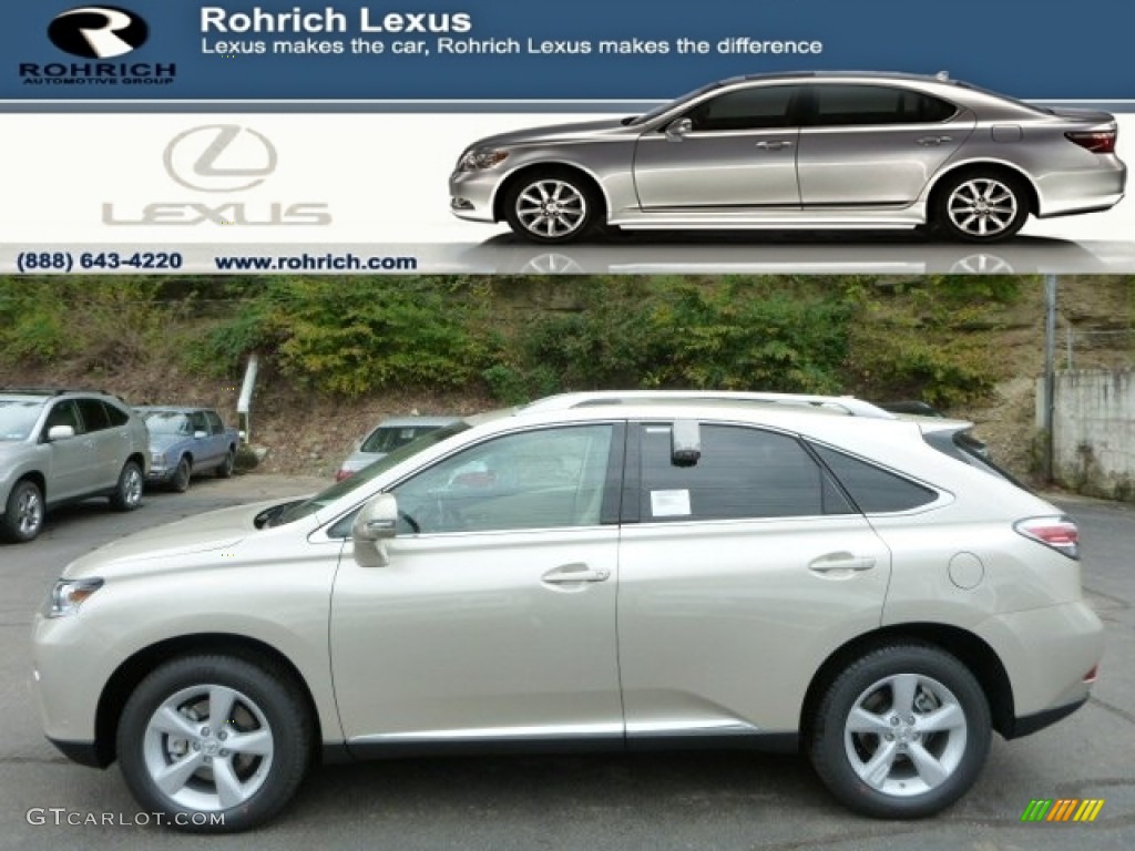 2014 RX 350 AWD - Satin Cashmere Metallic / Parchment photo #1