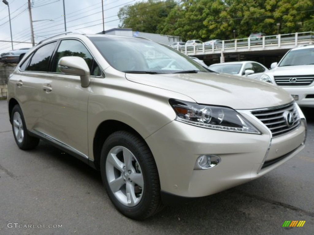 Satin Cashmere Metallic 2014 Lexus RX 350 AWD Exterior Photo #86337829