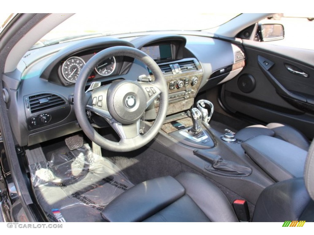 Black Interior 2008 BMW 6 Series 650i Coupe Photo #86338354
