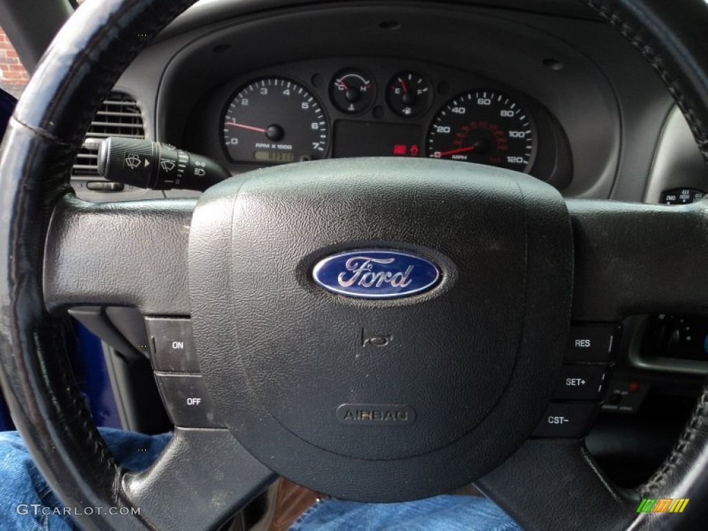 2005 Ranger XLT Regular Cab 4x4 - Sonic Blue Metallic / Medium Dark Flint photo #7
