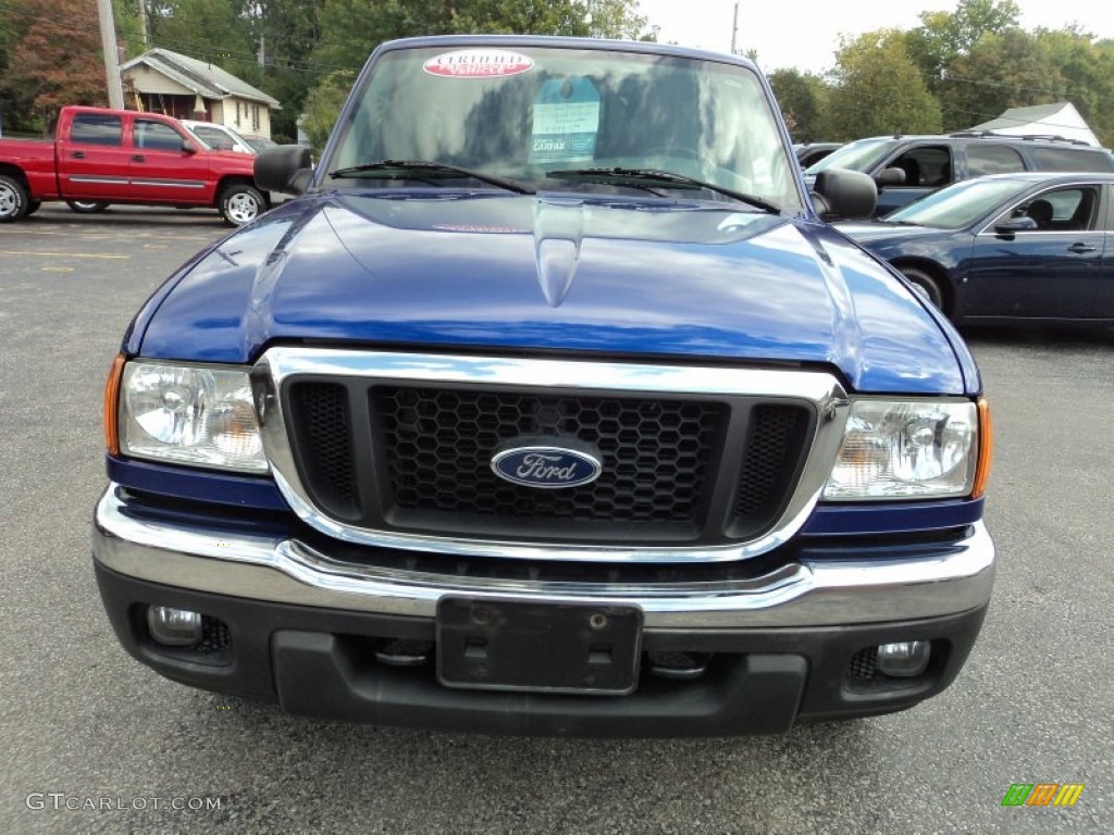 2005 Ranger XLT Regular Cab 4x4 - Sonic Blue Metallic / Medium Dark Flint photo #15