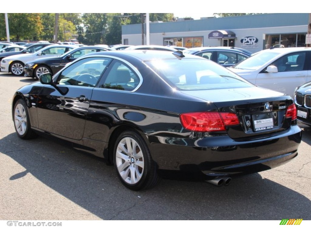 2013 3 Series 328i xDrive Coupe - Black Sapphire Metallic / Everest Grey/Black photo #5