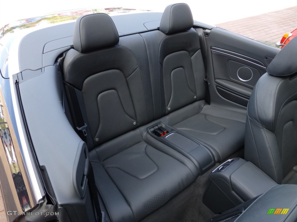 Black Silk Nappa Leather Interior 2010 Audi S5 3.0 TFSI quattro Cabriolet Photo #86339050