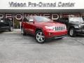 2011 Inferno Red Crystal Pearl Jeep Grand Cherokee Overland 4x4  photo #1