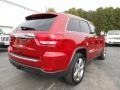 2011 Inferno Red Crystal Pearl Jeep Grand Cherokee Overland 4x4  photo #7